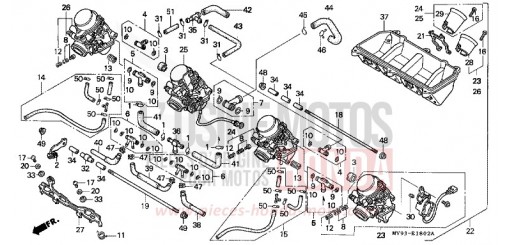 ENS. DE CARBURATEUR (CBR600FS/3S/T/3T/SET) CBR600FS de 1995